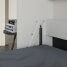 SMARTBett Schrankbett Horizontal 120x200 Weiss/Anthrazit Hochglanz Lattenrost Komfort Griff Lang