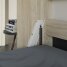 SMARTBett Schrankbett Horizontal 120x200 Eiche Sonoma/Anthrazit Lattenrost Komfort Griff Lang