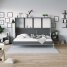 SMARTBett Schrankbett Horizontal 140x200 Anthrazit/Anthrazit Lattenrost Komfort Griff Lang