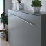 SMARTBett Schrankbett Horizontal 140x200 Anthrazit/Anthrazit Lattenrost Komfort Griff Lang