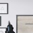 SMARTBett Schrankbett Horizontal 140x200 Anthrazit/Eiche Sonoma Lattenrost Komfort Griff Lang