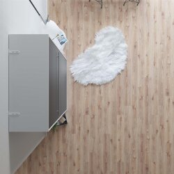 SMARTBett Schrankbett Vertikal 90x200 Weiss/Anthrazit Lattenrost Classic Griff Lang