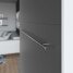 SMARTBett Schrankbett Vertikal 90x200 Weiss/Anthrazit Lattenrost Classic Griff Lang