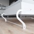 SMARTBett Schrankbett Vertikal 90x200 Weiss/Anthrazit Lattenrost Classic Griff Lang