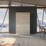 SMARTBett Schrankbett Vertikal 120x200 Weiss/Eiche Sonoma Lattenrost Komfort Griff Lang