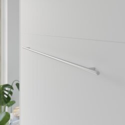 SMARTBett Schrankbett Vertikal 140x200 Weiss/Weiss Lattenrost Classic Griff Lang