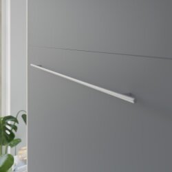 SMARTBett Schrankbett Vertikal 140x200 Eiche Sonoma/Anthrazit Lattenrost Komfort Griff Lang