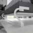 SMARTBett Schrankbett Vertikal 140x200 Anthrazit/Weiss Lattenrost Komfort Griff Lang