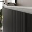 SMARTBett Schrankbett Classic Horizontal 160x200 Weiss/Anthrazit geriffelt