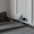 SMARTBett Schrankbett Classic Horizontal 140x200 Weiss/Anthrazit geriffelt
