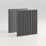 SMARTBett Schrankbett Classic Horizontal 140x200 Anthrazit/Anthrazit geriffelt