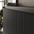 SMARTBett Schrankbett Classic Horizontal 140x200 Anthrazit/Anthrazit geriffelt