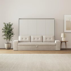 SMARTBett Schrankbett M2 Horizontal mit Sofa