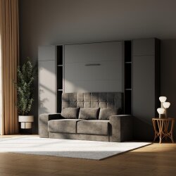SMARTBett Wohnwand Set Schrankbett M1 + 2 Schrank M1 2.0012 + 2 Standregal M1 2.0014 180x200 Anthrazit/Anthrazit mit Sofa Anthrazit Lesen Sie mehr SMARTBett Wohnwand Set Schrankbett M1 + 2 Schrank M1 2.0012 + 2 Standregal M1 2.0014 180x200 Anthrazit/Anthrazit mit Sofa Anthrazit