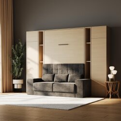 SMARTBett Wohnwand Set Schrankbett M1 + 2 Schrank M1 2.0012 + 2 Standregal M1 2.0014 180x200 Kaiserberg Eiche/Kaiserberg Eiche mit Sofa Anthrazit Lesen Sie mehr SMARTBett Wohnwand Set Schrankbett M1 + 2 Schrank M1 2.0012 + 2 Standregal M1 2.0014 180x200 Kaiserberg Eiche/Kaiserberg Eiche mit Sofa Anthrazit