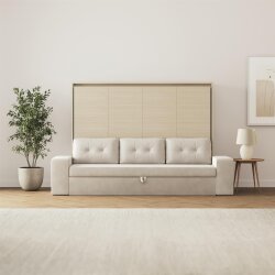 SMARTBett Schrankbett M2 Horizontal mit Sofa 140x200 Kaiserberg Eiche/Kaiserberg Eiche mit Polsterrahmen Sofa Sandgrau 11 cm Armlehnen Lesen Sie mehr SMARTBett Schrankbett M2 Horizontal mit Sofa 140x200 Kaiserberg Eiche/Kaiserberg Eiche mit Polsterrahmen Sofa Sandgrau 11 cm Armlehnen