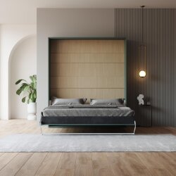 Schrankbett M1 160x200 Vertikal Steingrün LIMITED EDITION! - Rückwand Kaiserberg Eiche ohne Polsterrahmen Lesen Sie mehr Schrankbett M1 160x200 Vertikal Steingrün LIMITED EDITION! - Rückwand Kaiserberg Eiche ohne Polsterrahmen
