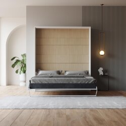 Schrankbett M1 160x200 Vertikal Weiss LIMITED EDITION! - Rückwand Kaiserberg Eiche mit Polsterrahmen Lesen Sie mehr Schrankbett M1 160x200 Vertikal Weiss LIMITED EDITION! - Rückwand Kaiserberg Eiche mit Polsterrahmen