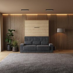 SMARTBett Schrankbett M1 Vertikal mit Sofa 160x200 Kaiserberg Eiche/Kaiserberg Eiche mit Polsterrahmen Sofa Anthrazit mit Stauraum Lesen Sie mehr SMARTBett Schrankbett M1 Vertikal mit Sofa 160x200 Kaiserberg Eiche/Kaiserberg Eiche mit Polsterrahmen Sofa Anthrazit mit Stauraum