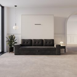 SMARTBett Schrankbett M3 Vertikal mit Sofa 180x200 Weiss/Weiss mit Polsterrahmen Sofa Anthrazit 26cm Armlehne Lesen Sie mehr SMARTBett Schrankbett M3 Vertikal mit Sofa 180x200 Weiss/Weiss mit Polsterrahmen Sofa Anthrazit 26cm Armlehne