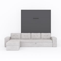 SMARTBett Schrankbett M3 Vertikal mit Ecksofa 180x200 Anthrazit/Anthrazit mit Polsterrahmen Ecksofa Sandgrau mit Schubladen Lesen Sie mehr SMARTBett Schrankbett M3 Vertikal mit Ecksofa 180x200 Anthrazit/Anthrazit mit Polsterrahmen Ecksofa Sandgrau mit Schubladen