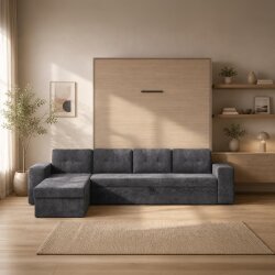 SMARTBett Schrankbett M3 Vertikal mit Ecksofa 180x200 Kaiserberg Eiche/Kaiserberg Eiche mit Polsterrahmen Ecksofa Anthrazit mit Stauraum Lesen Sie mehr SMARTBett Schrankbett M3 Vertikal mit Ecksofa 180x200 Kaiserberg Eiche/Kaiserberg Eiche mit Polsterrahmen Ecksofa Anthrazit mit Stauraum