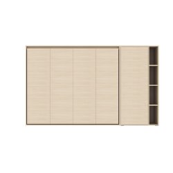 SMARTBett SET Schrankbett M2 160x200 Horizontal und Schrank