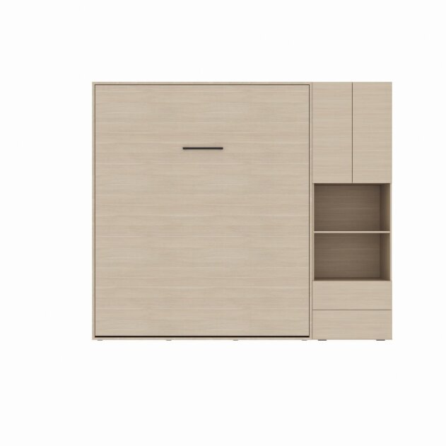 SMARTBett SET M3 Schrankbett 140x200 und Schrank STA.2.0017 (Tiefe 55 cm)  Kaiserberg Eiche