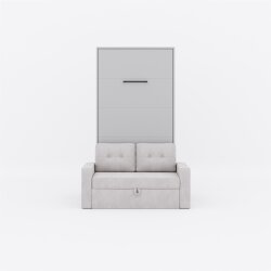 SMARTBett Schrankbett M3 Vertikal mit Sofa 100x200 Perlgrau/Perlgrau mit Polsterrahmen Sofa Sandgrau mit Stauraum Lesen Sie mehr SMARTBett Schrankbett M3 Vertikal mit Sofa 100x200 Perlgrau/Perlgrau mit Polsterrahmen Sofa Sandgrau mit Stauraum