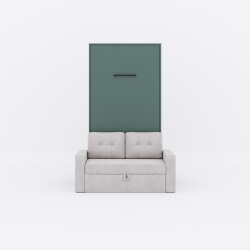 SMARTBett Schrankbett M3 Vertikal mit Sofa 100x200 Steingrün/Steingrün mit Polsterrahmen Sofa Sandgrau 26cm Armlehne Lesen Sie mehr SMARTBett Schrankbett M3 Vertikal mit Sofa 100x200 Steingrün/Steingrün mit Polsterrahmen Sofa Sandgrau 26cm Armlehne