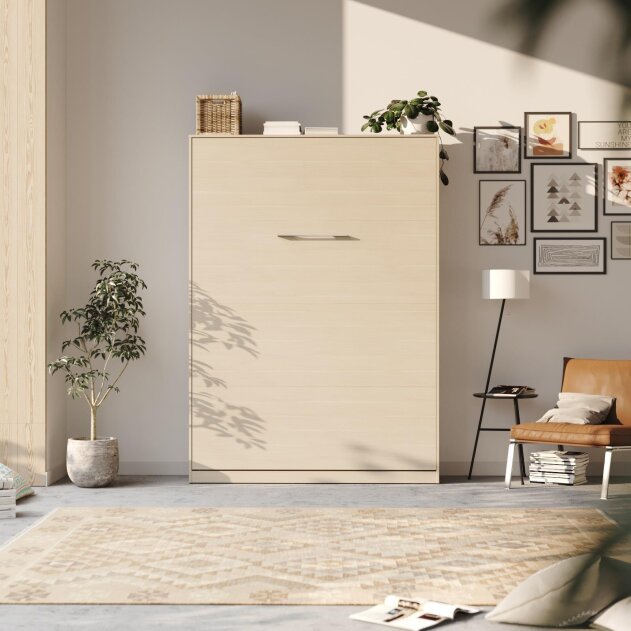Limited Edition! NEU! SMARTBett Schrankbett 140x200 Vertikal Kaiserberg Eiche Standard mit Gasdruckfedern