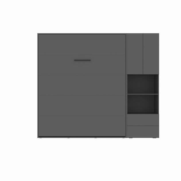 SMARTBett SET M3 Schrankbett 160x200 und Schrank STA.2.0017 (Tiefe 55 cm)