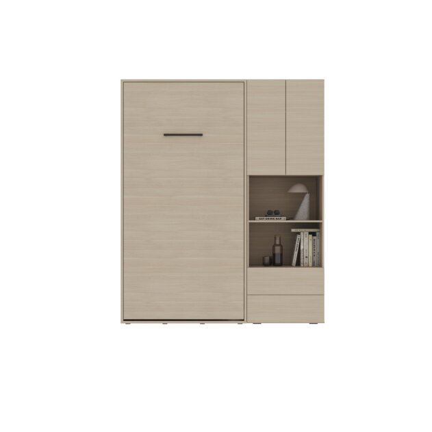 SMARTBett SET M3 Schrankbett 100x200 und Schrank STA.2.0017 (Tiefe 55 cm) Kaiserberg Eiche