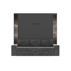 SMARTBett Schrankbett M3 (Tiefe 55cm) Vertikal inkl. 2x LED Regal STA.2.0021 160x200 cm-Anthrazit-Sofa Anthrazit-Armlehnen 26 cm mit Stauraum Lesen Sie mehr SMARTBett Schrankbett M3 (Tiefe 55cm) Vertikal inkl. 2x LED Regal STA.2.0021 160x200 cm-Anthrazit-Sofa Anthrazit-Armlehnen 26 cm mit Stauraum