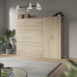 AKTION! NEU!!SMARTBett Wohnwand Set mit Schrankbett Standard 160x200 Vertikal + 100-Schrank Eiche Sonoma/ Eiche Sonoma Lesen Sie mehr AKTION! NEU!!SMARTBett Wohnwand Set mit Schrankbett Standard 160x200 Vertikal + 100-Schrank Eiche Sonoma/ Eiche Sonoma