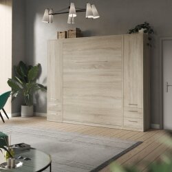 AKTION! NEU!!! SMARTBett Wohnwand Set mit Schrankbett Standard 160x200 Vertikal + 2 x 50-Schränke Eiche Sonoma Lesen Sie mehr AKTION! NEU!!! SMARTBett Wohnwand Set mit Schrankbett Standard 160x200 Vertikal + 2 x 50-Schränke Eiche Sonoma